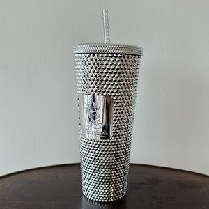 Silver Studded Disney Starbucks Tumbler